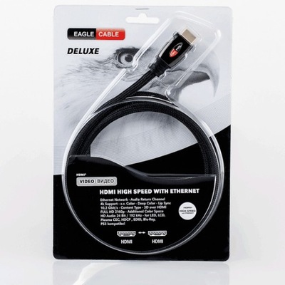 Kabel HDMI 2.0 3D 4K Eagle Cable Deluxe HDMI 0,75m