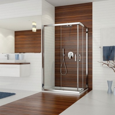 kabina prysznicowa narożna 120 x 90 - szkło 5 mm