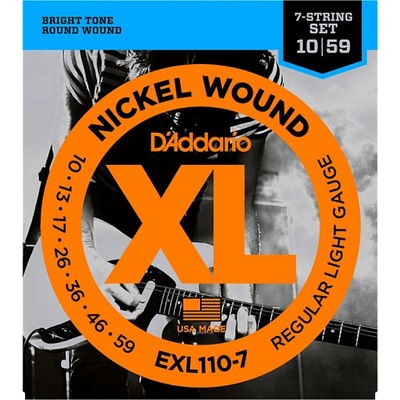 D'addario EXL110-7 struny do gitary elektrycznej