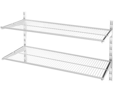 Regał metalowy półki wiszący 80kg Element System Vario 80x50x30cm biały