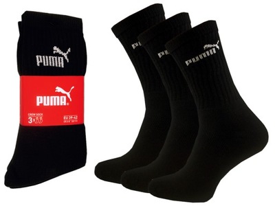 Skarpetki Puma Crew Sock 3 pack czarny r. 43-46