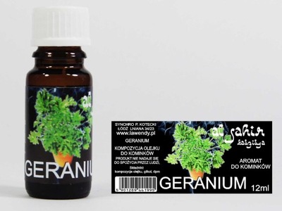 OLEJEK GERANIUM ETERYCZNY 12 ML ŁÓDŹ GERANIOWY