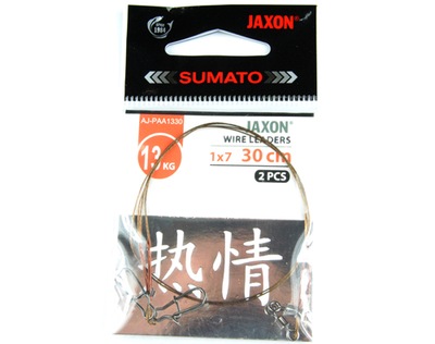 2szt przypon stalowy JAXON SUMATO 1x7 30cm 13kg