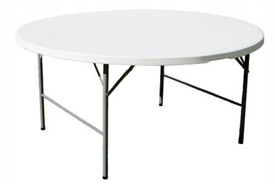 STÓŁ SKŁADANY OKRĄGŁY śr 122 cm cateringowy stolik