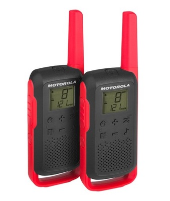 Motorola Talkabout T62 dwupak + ładowarka czerwony