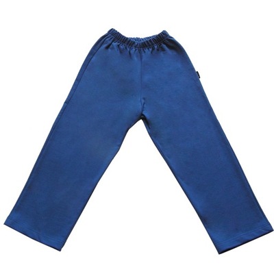 Lekkie spodnie dresowe *140* - Gracja - niebieski