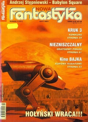 Nowa Fantastyka nr 2/2001 (221). Miesięcznik miłośników fantastyki.