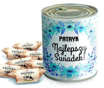 PUSZKA DLA ŚWIADKÓW PODZIĘKOWANIA z KRÓWKAMI