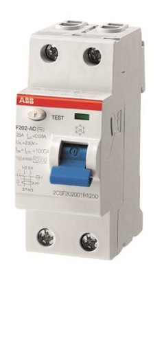 ABB F202 A-16/0.01 FI circuit breaker 2P, type A,