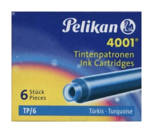 Картриджи Pelikan Короткие Бирюзовые 6 шт.