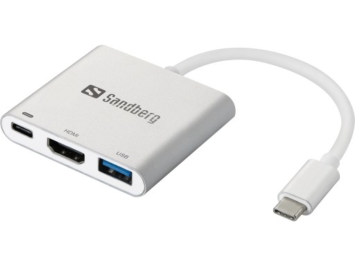 Мини-док-станция Sandberg USB-C HDMI+USB