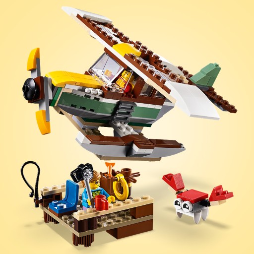 LEGO CREATOR 3 В 1 31093 ПЛАВУЧИЙ ДОМ-БАРЖА ИЗ КРОКОДИЛОВЫХ БЛОКОВ