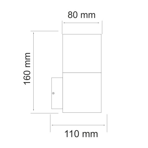 НЬЮ-ЙОРК Настенный светильник IP44 Графит E27 POLUX