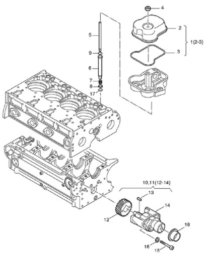 Прокладка клапанной крышки серии HATZ L 50579501