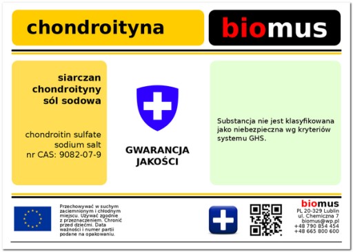 Chondroityna 50G + Glukozamina 100G Biomus