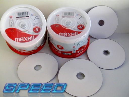 Диски для печати MAXELL DVD-R БЕЛЫЕ для печати 50 шт.