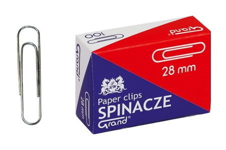Spinacz spinacze biurowe okrągłe 28 mm 100 szt