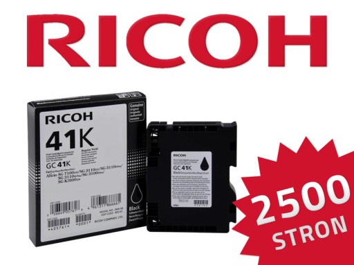 Оригинальный гель Ricoh GC 41K BLACK