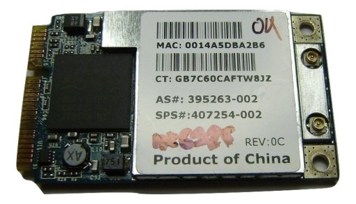 Карта Wi-Fi HP nx6310 nx6325 nc6320 a/b/g