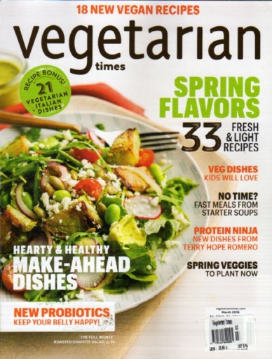 VEGETARIAN TIMES 3/2016 Кулинария США