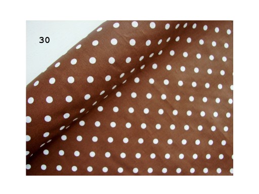 MATERIAŁ kropki groszki 6mm nr 30 szer.1,60 m