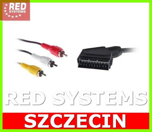 Кабель RED Smart Euro Scart для 3 подбородков, 5 м