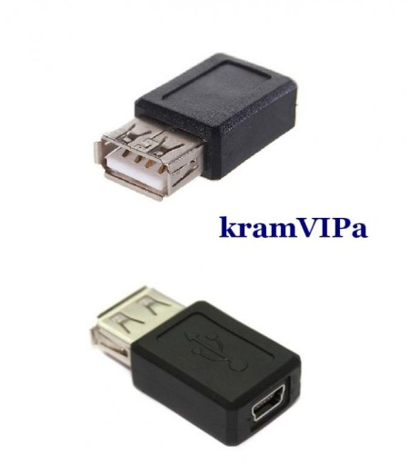 USB F na mini USB żeński Adapter USB - mini USB F