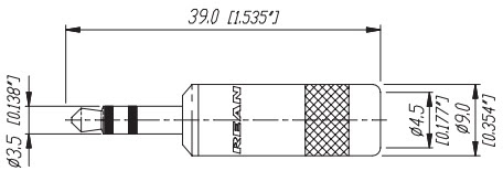 NEUTRIK NYS231 СТЕРЕО МИНИ-ШТЕКЕР 3,5 мм, никель