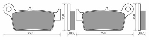 Колодки YAMAHA YZ WR YZF 125 250 400 426 HYOSUNG RX