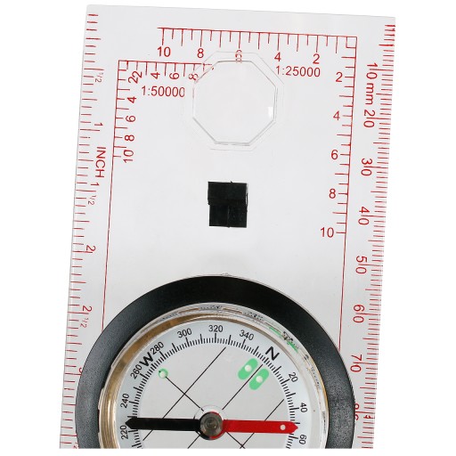 Kompas Mapowy Mil-Tec Kartograficzny Linijka Lusterko Przeźroczysty