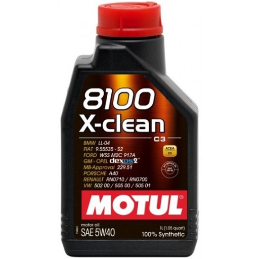 MOTUL 8100 X-CLEAN C3 МАСЛО 5W40 1л