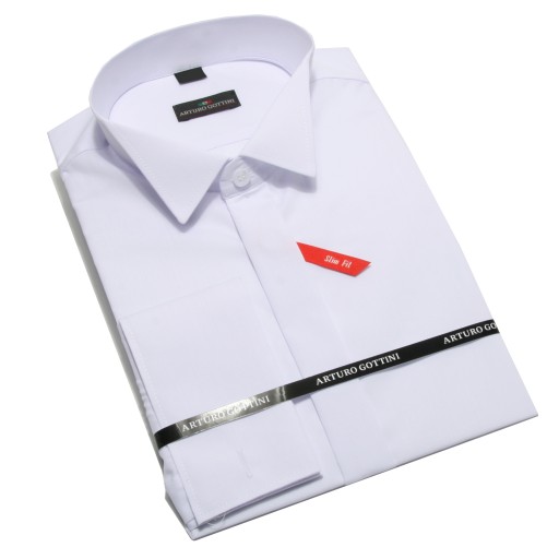 KOSZULA BIAŁA DO MUCHY 46 182-188 SLIM FIT