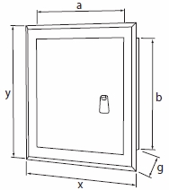 НЕРЖАВЕЮЩАЯ ИНСПЕКЦИОННАЯ ДВЕРЬ 20x30 РУЧКА-КРЫШКА