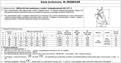 КРЮК 3,15 Т С ПРОУШИНОЙ И БАНКОМ. 10 мм КЛАСС 8