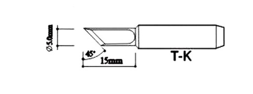 Наконечник для лезвия паяльной станции 900M-T-K Yihua