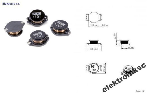 Дроссель 100uH 2A WE-PD4 7445720