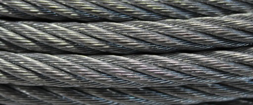 lina stalowa z hakiem HS - 6mm x 30m 2,60t 6x19