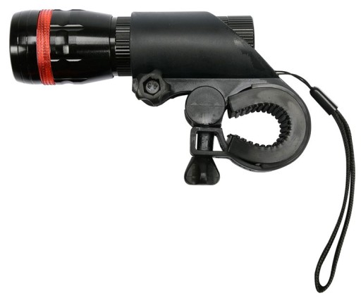 Lampka latarka rowerowa zestaw ZOOM CREE LED 3W