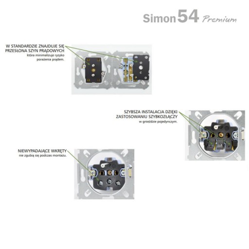 Simon 54 ŁĄCZNIK SCHODOWY antracyt Kontakt Simon