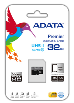 ADATA karta pamięci 32GB MICROSD SDHC CLASS 10 UHS + CZYTNIK