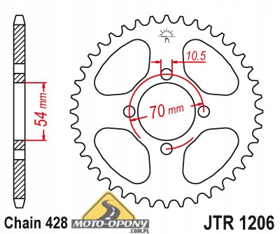 Комплект привода Honda CBR 125 R Super Power Chain.