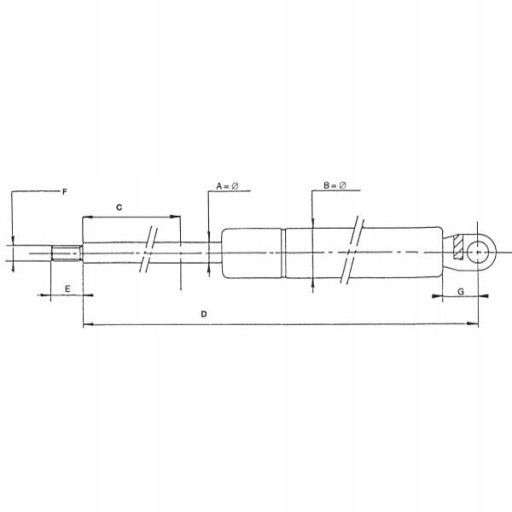 Газовый привод колонки Deutz 04423151 193 мм 400 Н