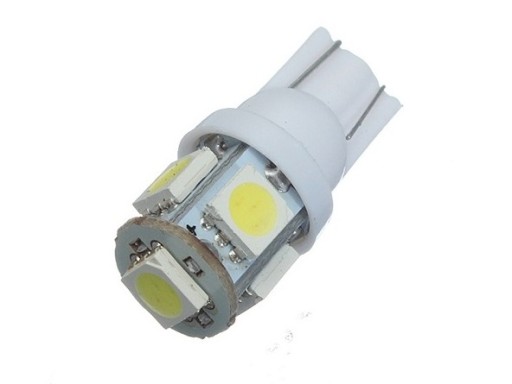 W5W T10 СВЕТОДИОДНАЯ ЛАМПА SMD LED 5050 6000K