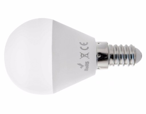 ŻARÓWKA SMD LED 5W E14 BIAŁA CIEPŁA KULKA 180'