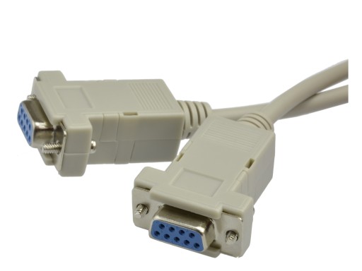 Kabel przewód NULL MODEM DSUB 9pin RS232 COM 1,8m