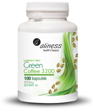 ALINESS GREEN COFFEE 3200 ЗЕЛЕНЫЙ КОФЕ 100 капсул