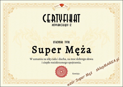 Mąż na medal Pantofle - super prezent dla Niego 44