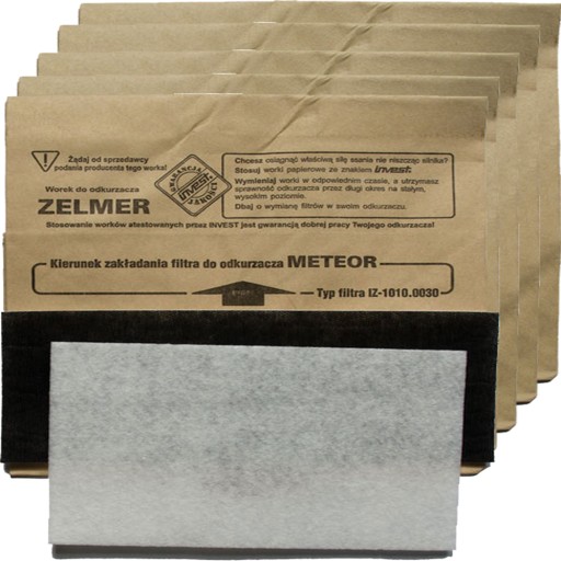 Мешки для пылесосов Zelmer Meteor, Admiral 1010, 1020, 1030 + фильтры