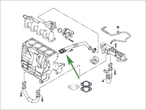 Заглушка EGR AUDI A1 A3 Q3 TT 1,2 1,6 1,9 TDi CR 2 с Common Rail ген.