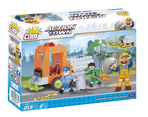 Klocki City Cobi Action Town Zamiatarka 215szt.